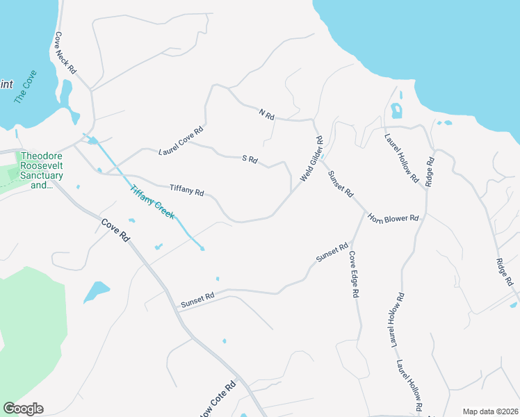 map of restaurants, bars, coffee shops, grocery stores, and more near 27 Tiffany Road in Oyster Bay