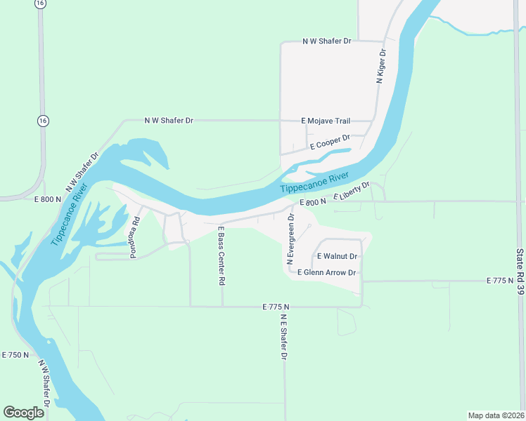 map of restaurants, bars, coffee shops, grocery stores, and more near 5549-5777 East Bass Center Road in Monticello