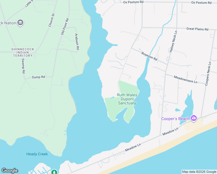map of restaurants, bars, coffee shops, grocery stores, and more near 585 Captains Neck Lane in Southampton