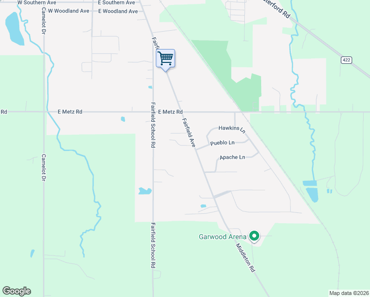 map of restaurants, bars, coffee shops, grocery stores, and more near 973 Fairfield Avenue in Columbiana