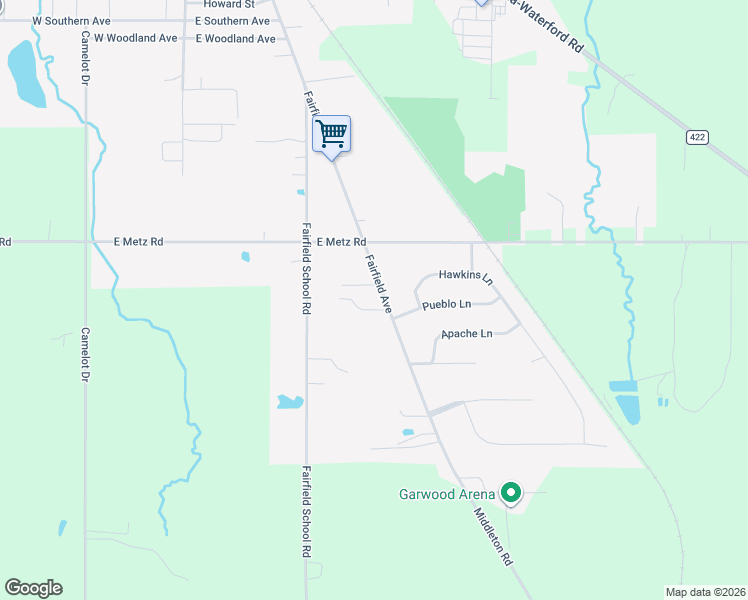 map of restaurants, bars, coffee shops, grocery stores, and more near 973 Fairfield Avenue in Columbiana