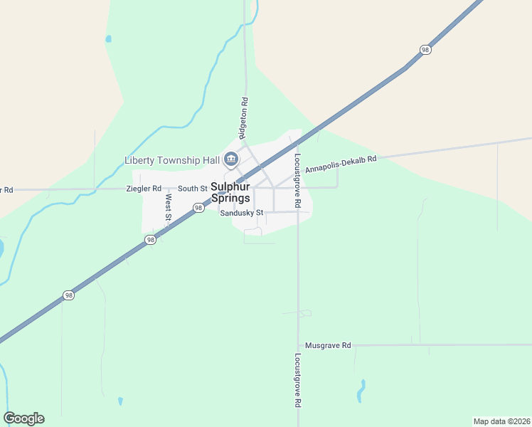 map of restaurants, bars, coffee shops, grocery stores, and more near 4963 Crossroads Boulevard in Bucyrus