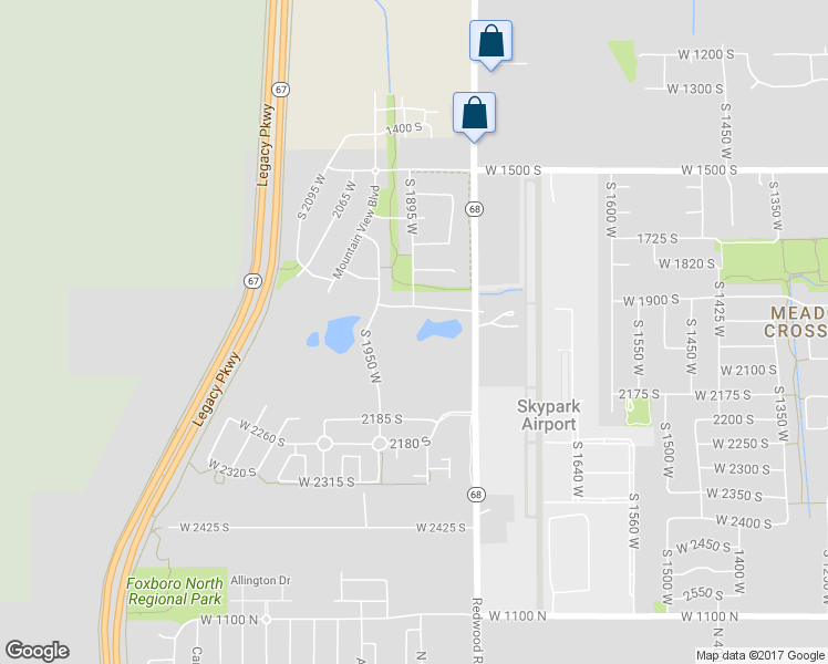 map of restaurants, bars, coffee shops, grocery stores, and more near 1933 West 2295 South in Woods Cross