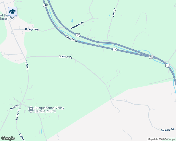 map of restaurants, bars, coffee shops, grocery stores, and more near 1563 Sunbury Road in Selinsgrove