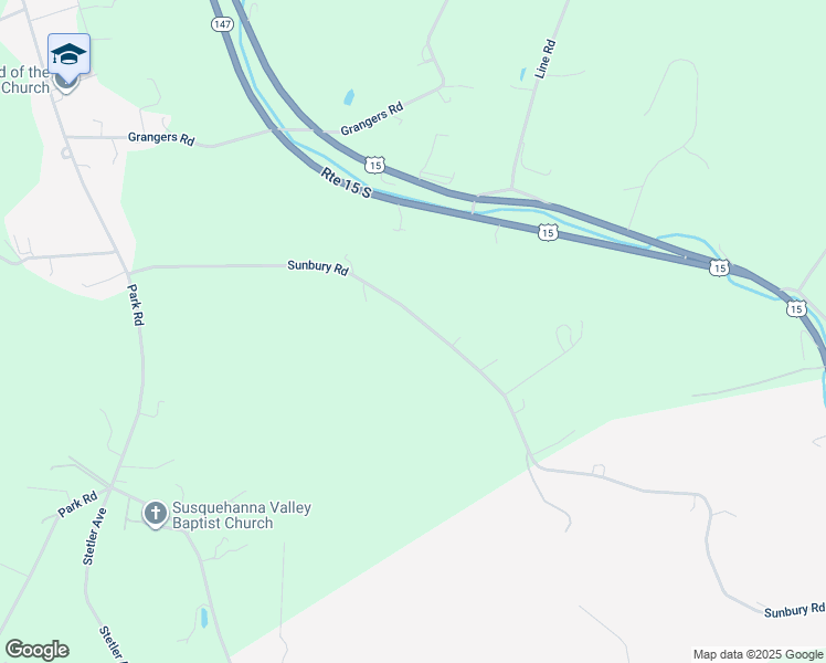map of restaurants, bars, coffee shops, grocery stores, and more near 1563 Sunbury Road in Selinsgrove