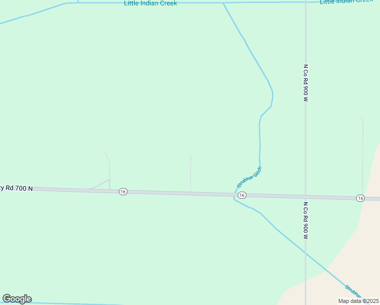 map of restaurants, bars, coffee shops, grocery stores, and more near 9560 Indiana 16 in Royal Center
