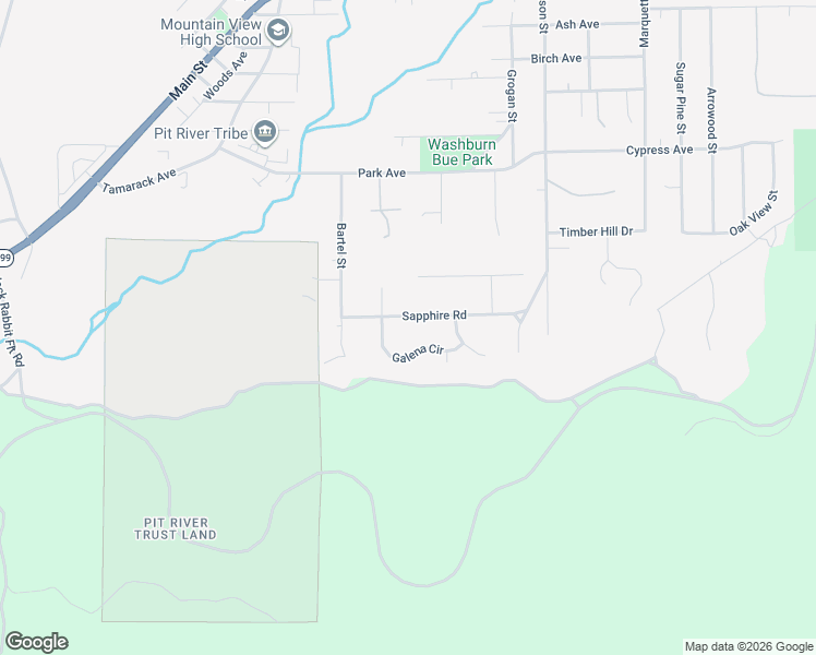 map of restaurants, bars, coffee shops, grocery stores, and more near 37122 Sapphire Rd in Burney
