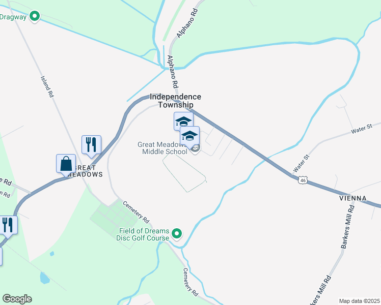 map of restaurants, bars, coffee shops, grocery stores, and more near 273 U.S. 46 in Independence Township