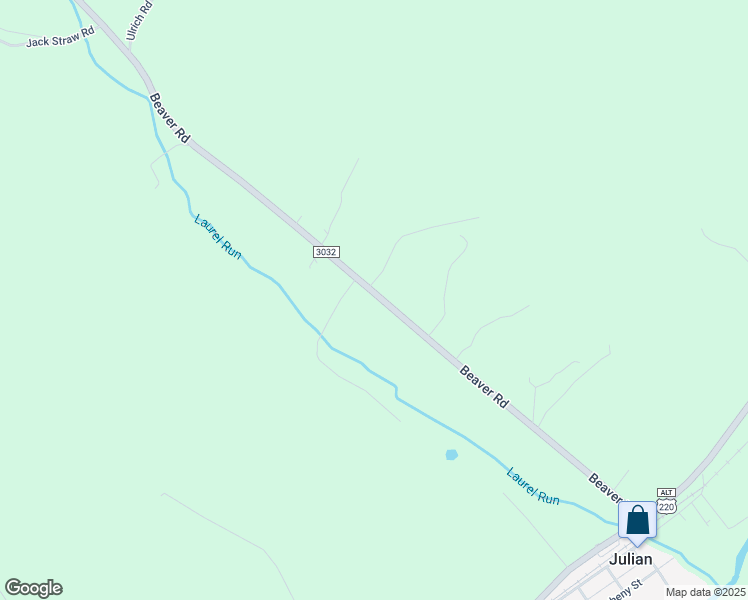 map of restaurants, bars, coffee shops, grocery stores, and more near 601-655 Beaver Road in Julian