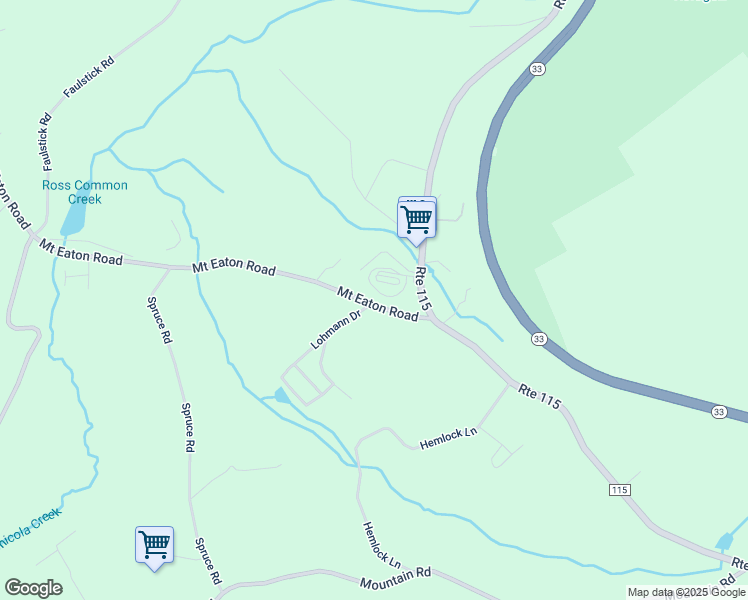 map of restaurants, bars, coffee shops, grocery stores, and more near 7559 Mount Eaton Road in Saylorsburg