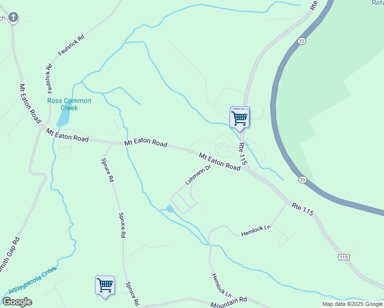 map of restaurants, bars, coffee shops, grocery stores, and more near 7528 Mount Eaton Road in Saylorsburg