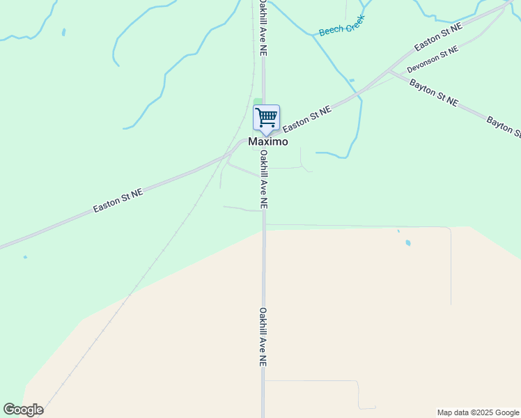 map of restaurants, bars, coffee shops, grocery stores, and more near 7005 Oakhill Avenue Northeast in Alliance