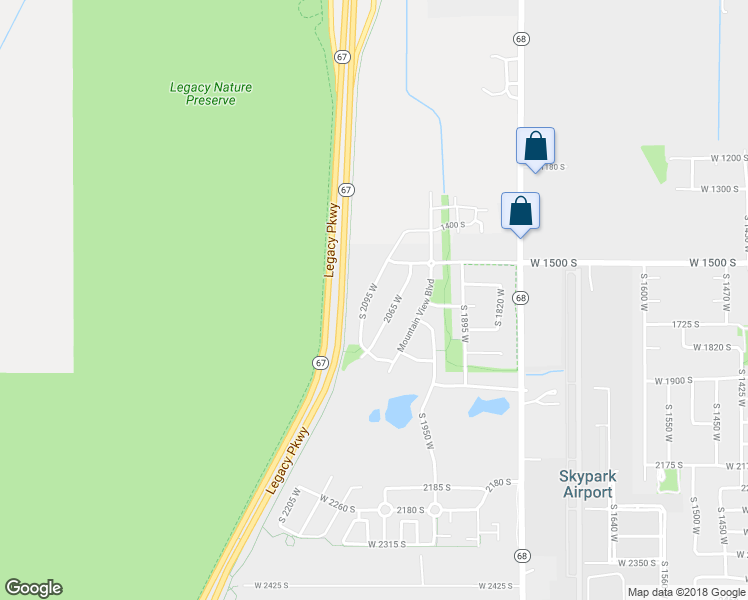 map of restaurants, bars, coffee shops, grocery stores, and more near 1719 South 2095 West in Woods Cross
