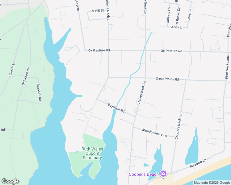 map of restaurants, bars, coffee shops, grocery stores, and more near 352 Captains Neck Lane in Southampton