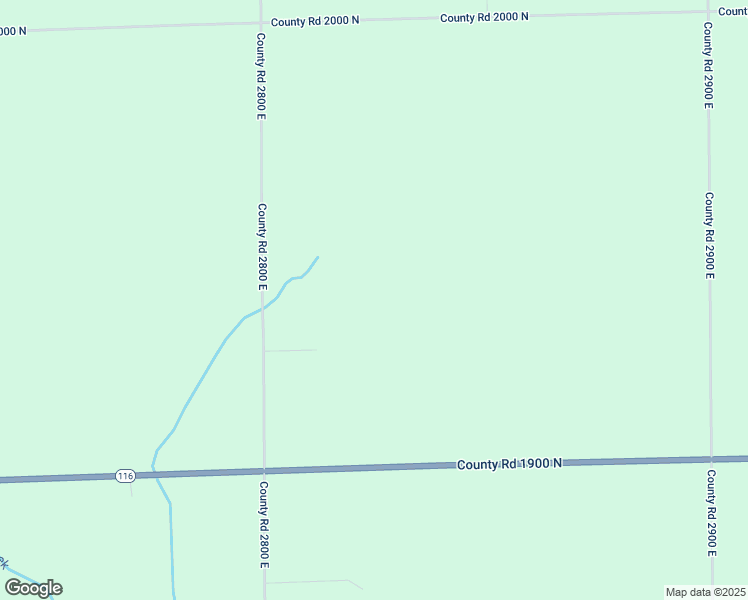 map of restaurants, bars, coffee shops, grocery stores, and more near County Road 2800 East in Minonk
