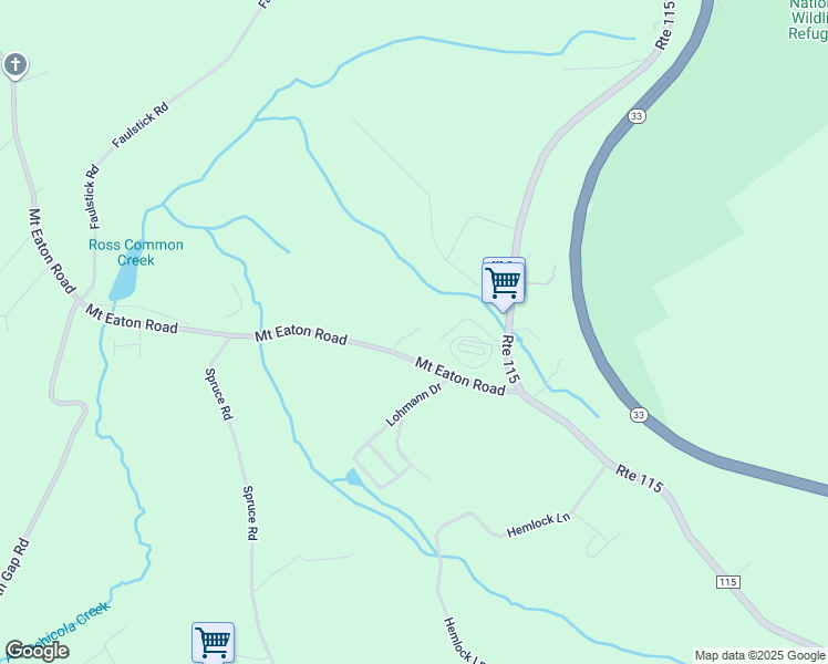 map of restaurants, bars, coffee shops, grocery stores, and more near 7531 Mount Eaton Road in Saylorsburg