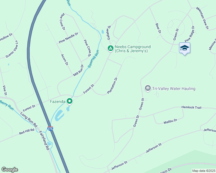 map of restaurants, bars, coffee shops, grocery stores, and more near 220 Plantation Dr in Lehighton