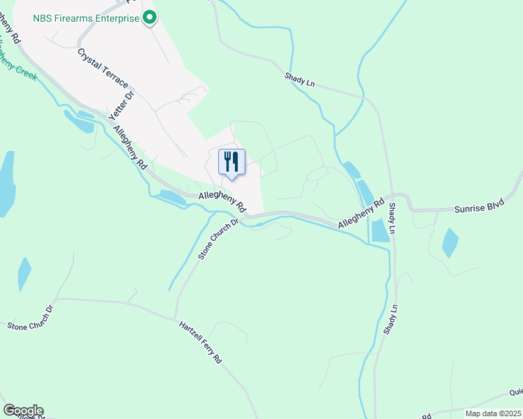 map of restaurants, bars, coffee shops, grocery stores, and more near 756 Allegheny Road in Mount Bethel