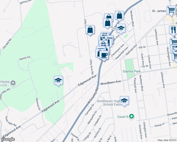 map of restaurants, bars, coffee shops, grocery stores, and more near 1 The Hunt in Saint James