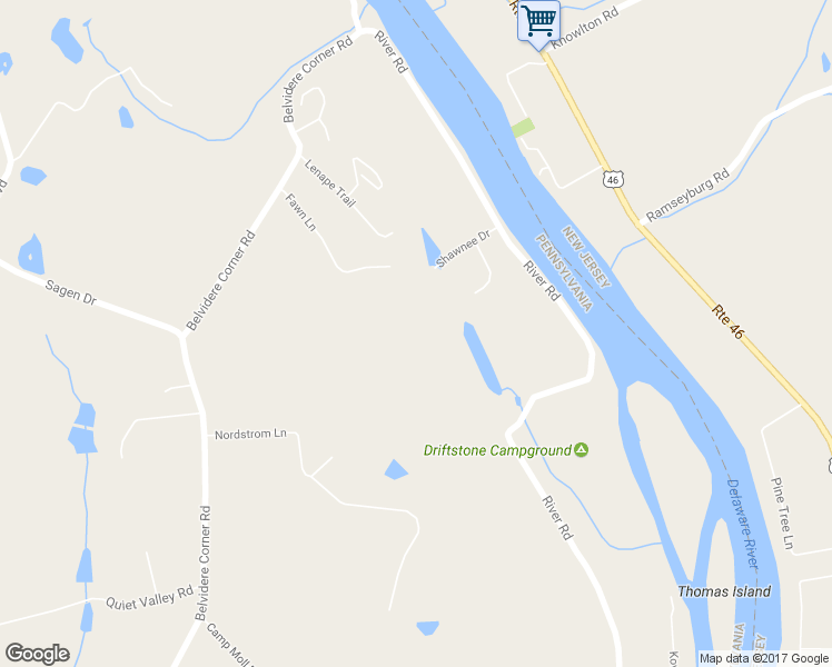 map of restaurants, bars, coffee shops, grocery stores, and more near 193 Shawnee Drive in Mount Bethel