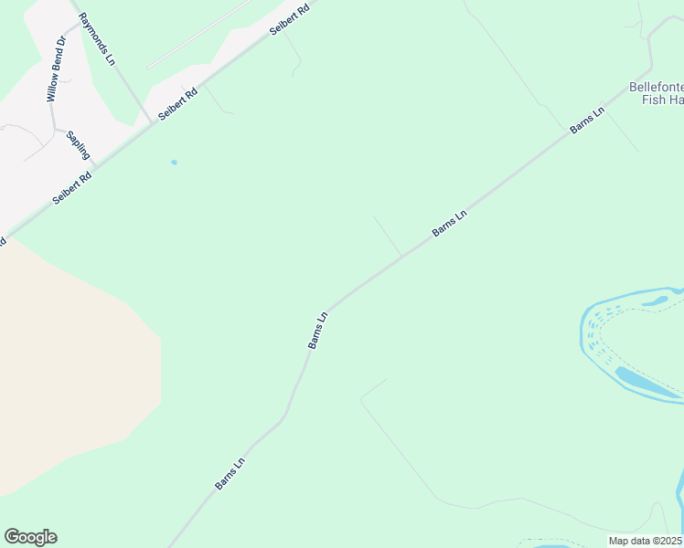 map of restaurants, bars, coffee shops, grocery stores, and more near 2090 Barns Lane in Bellefonte