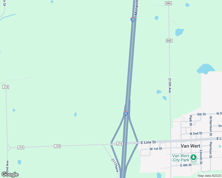 map of restaurants, bars, coffee shops, grocery stores, and more near in Van Wert