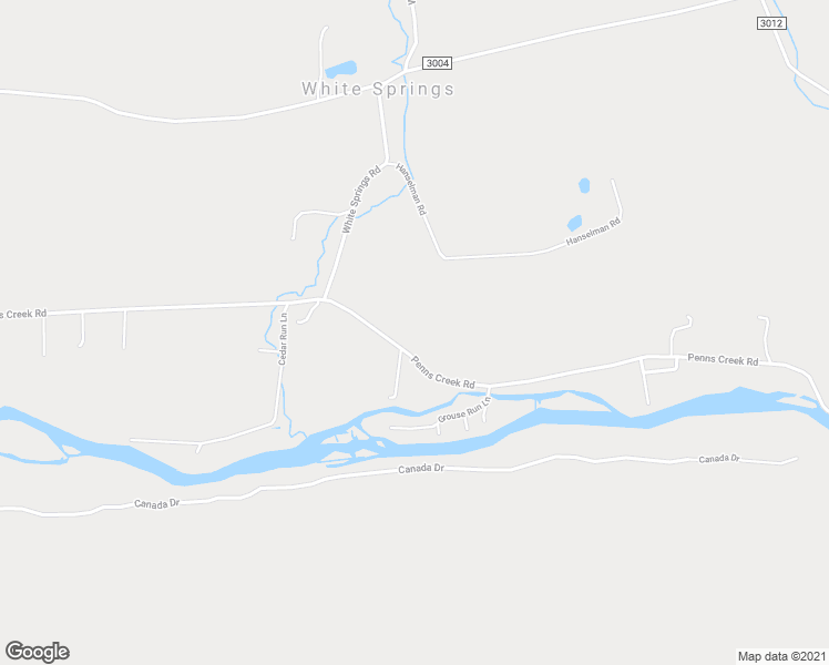 map of restaurants, bars, coffee shops, grocery stores, and more near 1046 Penns Creek Road in Mifflinburg