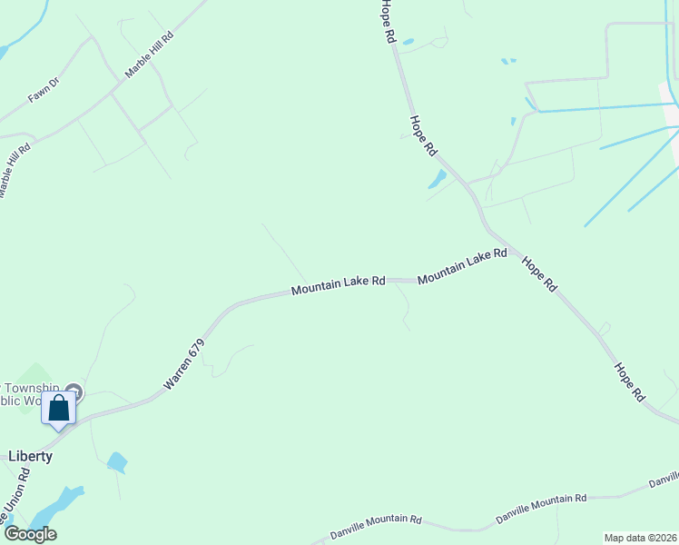 map of restaurants, bars, coffee shops, grocery stores, and more near 413 Mountain Lake Road in Liberty