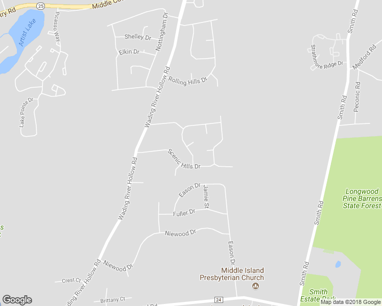 map of restaurants, bars, coffee shops, grocery stores, and more near 6 Cedar Heights Drive in Ridge