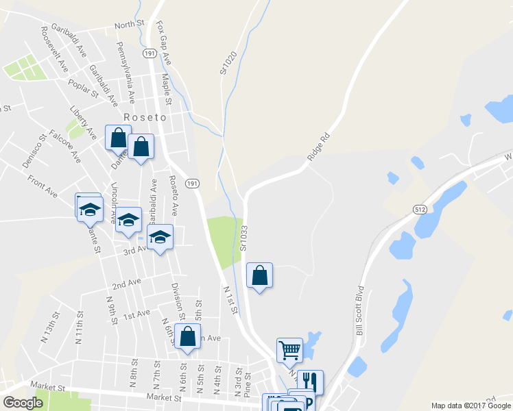 map of restaurants, bars, coffee shops, grocery stores, and more near 755 North Main Street in Bangor
