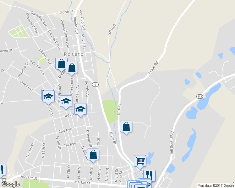 map of restaurants, bars, coffee shops, grocery stores, and more near 764 North Main Street in Bangor