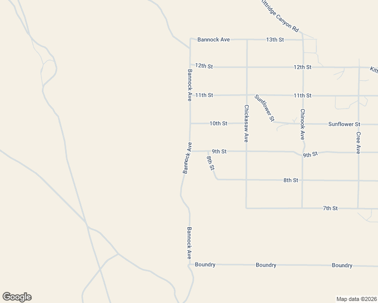 map of restaurants, bars, coffee shops, grocery stores, and more near Bannock Avenue in Elko
