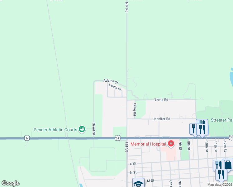 map of restaurants, bars, coffee shops, grocery stores, and more near 160 Jefferson Street in Aurora