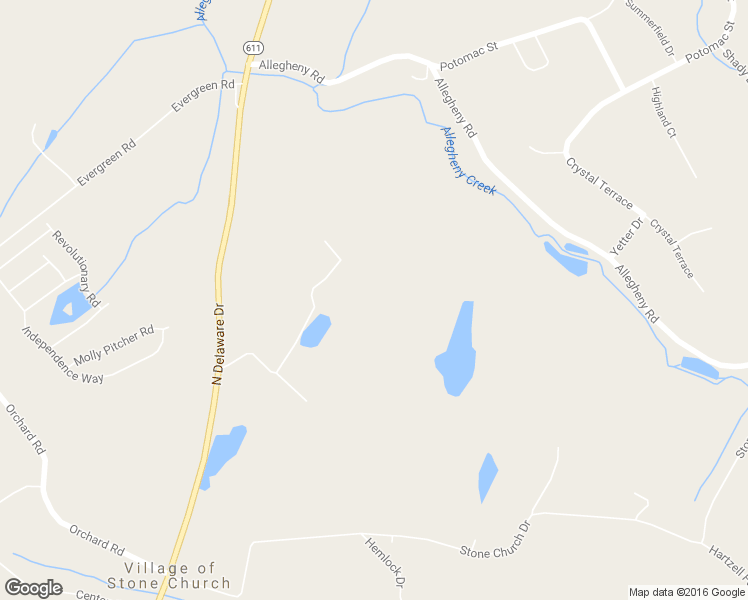 map of restaurants, bars, coffee shops, grocery stores, and more near 1089 South Delaware Drive in Mount Bethel