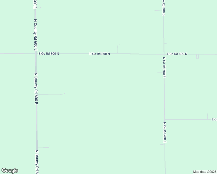 map of restaurants, bars, coffee shops, grocery stores, and more near 6548 East Co Road 800 North in Twelve Mile