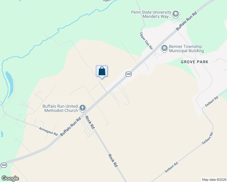 map of restaurants, bars, coffee shops, grocery stores, and more near 1434 Buffalo Run Road in Bellefonte