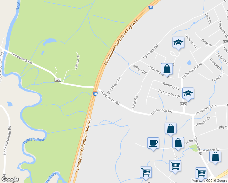 map of restaurants, bars, coffee shops, grocery stores, and more near 10 Big Piece Road in Fairfield