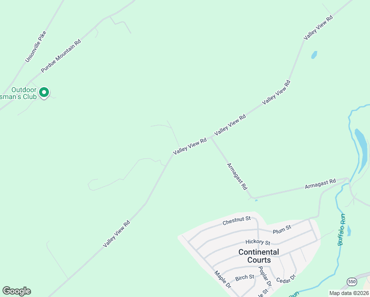 map of restaurants, bars, coffee shops, grocery stores, and more near Valley View Road in Bellefonte