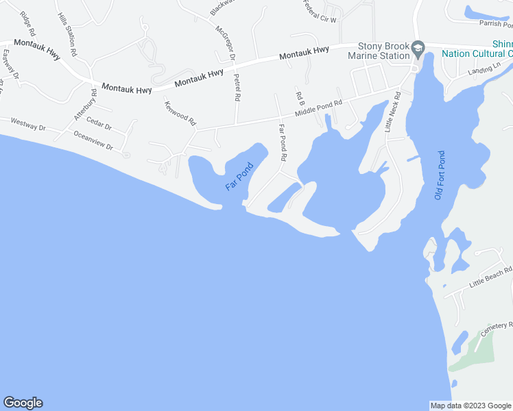 map of restaurants, bars, coffee shops, grocery stores, and more near 70 Far Pond Road in Southampton