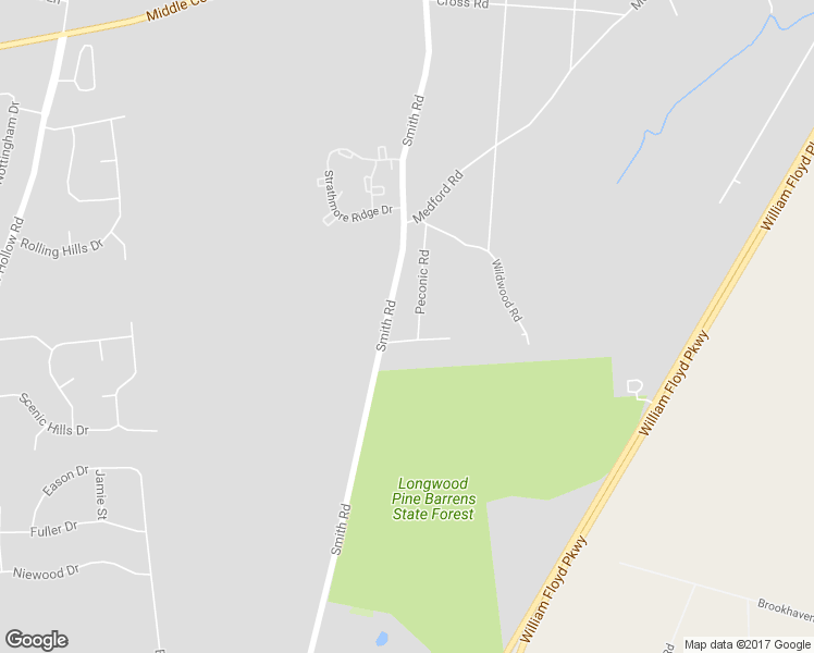 map of restaurants, bars, coffee shops, grocery stores, and more near 3 Eagle Drive in Ridge