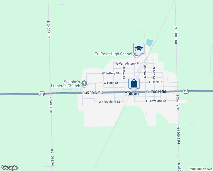 map of restaurants, bars, coffee shops, grocery stores, and more near 400 West Jackson Street in Cullom