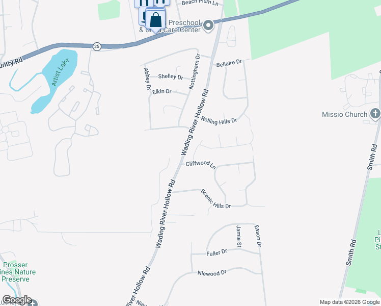 map of restaurants, bars, coffee shops, grocery stores, and more near 2 Cullen Lane in Middle Island