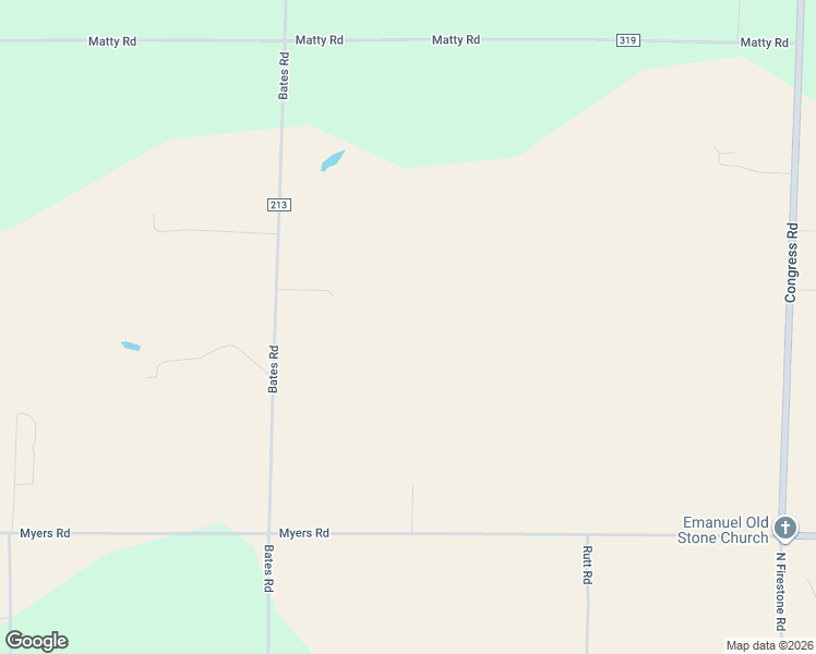 map of restaurants, bars, coffee shops, grocery stores, and more near 6595 Bates Road in West Salem