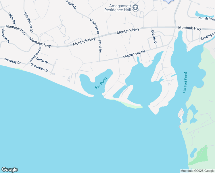 map of restaurants, bars, coffee shops, grocery stores, and more near 49 Far Pond Road in Southampton