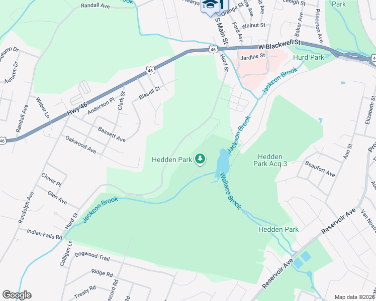 map of restaurants, bars, coffee shops, grocery stores, and more near 106 Hurd Street in Mine Hill Township