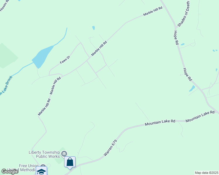 map of restaurants, bars, coffee shops, grocery stores, and more near 7 Liberty Woods Drive in Liberty