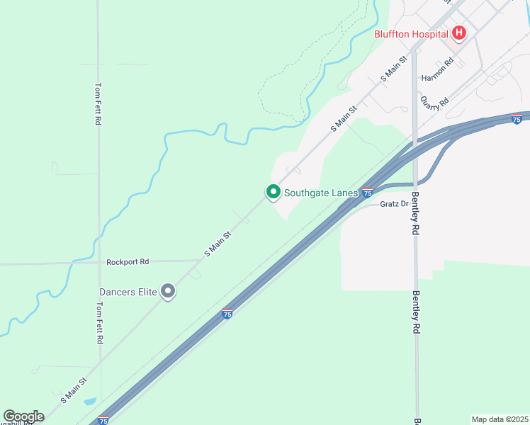 map of restaurants, bars, coffee shops, grocery stores, and more near 9672 North Dixie Highway in Bluffton