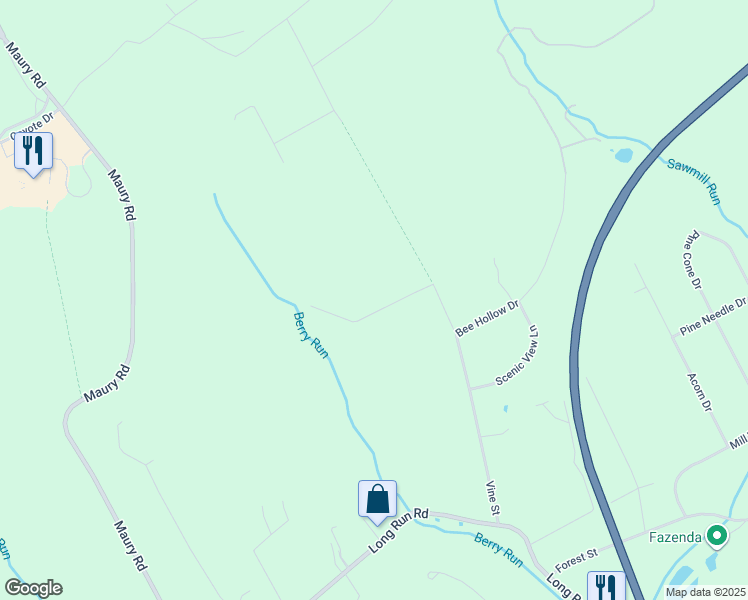 map of restaurants, bars, coffee shops, grocery stores, and more near 20 West Valley Drive in Lehighton