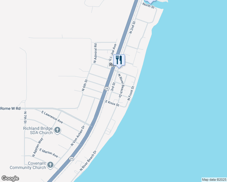 map of restaurants, bars, coffee shops, grocery stores, and more near in Rome