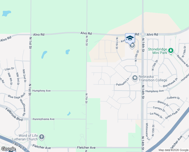 map of restaurants, bars, coffee shops, grocery stores, and more near 745 Hickory Hill Lane in Lincoln